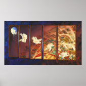 Weihnachtskunst des Kindes - Der Weihnachtsbär Poster (Vorne)