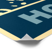 Weihnachtskunst Frohe Weihnachten Ho Ho Poster (Ecke)