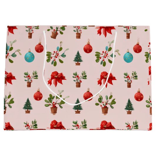 Weihnachtskunst Große Geschenktüte (Vorderseite)