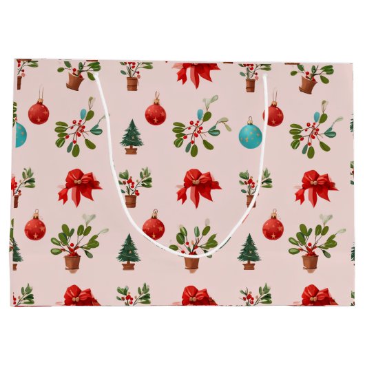 Weihnachtskunst Große Geschenktüte (Rückseite)