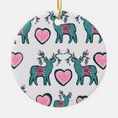 Weihnachtskunst Keramik Ornament (Vorne)