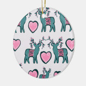 Weihnachtskunst Keramik Ornament (Links)