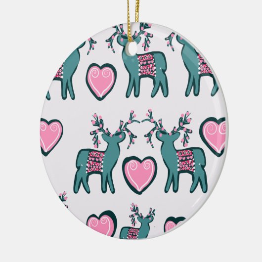 Weihnachtskunst Keramik Ornament (Links)