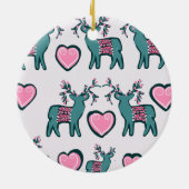 Weihnachtskunst Keramik Ornament (Hinten)