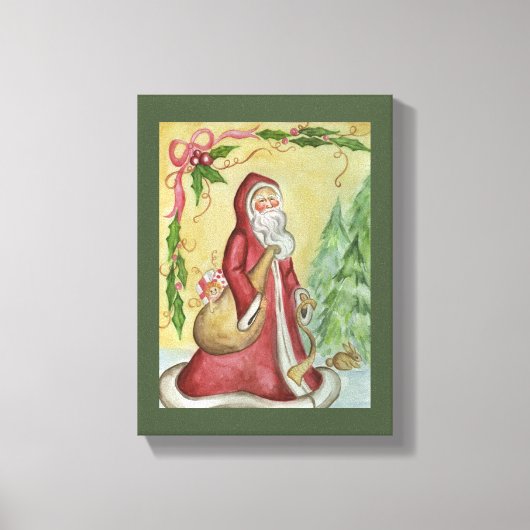 Weihnachtskunst Leinwand Print (Vorderseite)