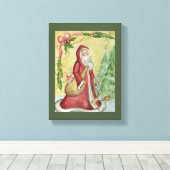 Weihnachtskunst Leinwand Print (Insitu (Holzboden))