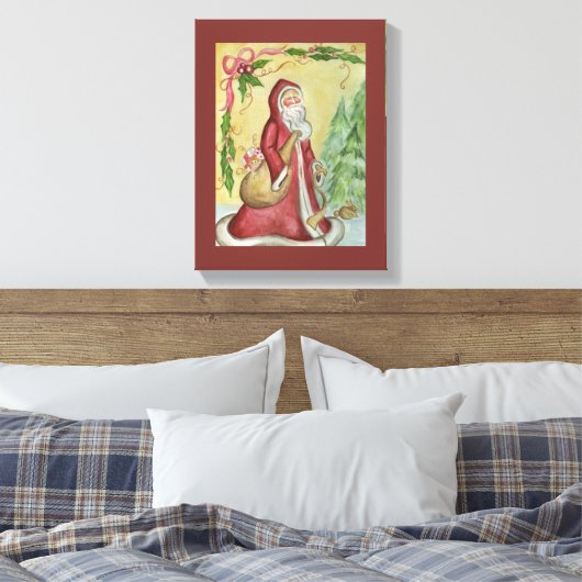 Weihnachtskunst Leinwand Print (Insitu (Schlafzimmer))