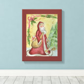 Weihnachtskunst Leinwand Print (Insitu (Holzboden))