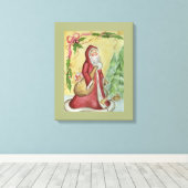Weihnachtskunst Leinwand Print (Insitu (Holzboden))