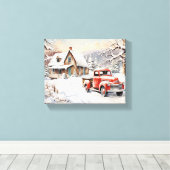 Weihnachtskunst Leinwanddruck (Insitu (Holzboden))