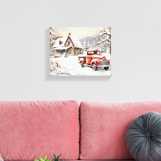 Weihnachtskunst Leinwanddruck (Insitu (Wohnzimmer))