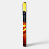 Weihnachtskunst mit Katze und Vollmond Case-Mate iPhone Hülle (Rückseite / Links)