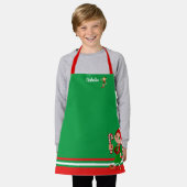 Weihnachtskunst oder Backenkind's Name Schürze (Getragen)