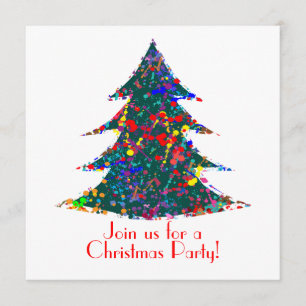 Weihnachtskunst, Party der Malerei Einladung