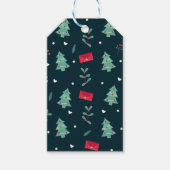 Weihnachtskunst Pflanze Ein kleiner Weihnachtsbaum Geschenkanhänger (Vorderseite)