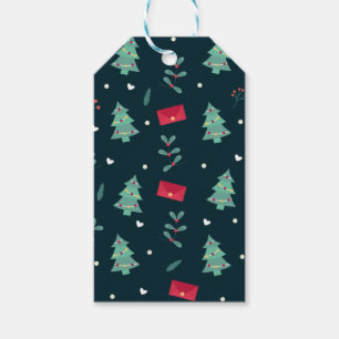 Weihnachtskunst Pflanze Ein kleiner Weihnachtsbaum Geschenkanhänger