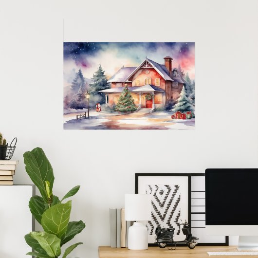 Weihnachtskunst Poster (Heimbüro)