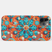 Weihnachtskunst stilisierte Schneeflocke Case-Mate iPhone Hülle (Rückseite (Horizontal))