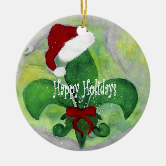 Weihnachtskunst Weihnachtsschmuck Lilie (Vorne)