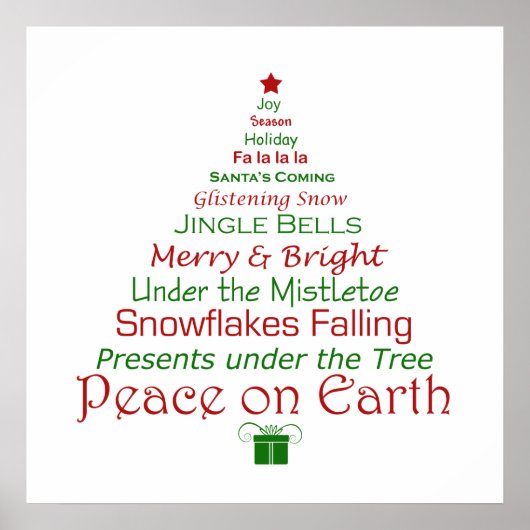 Weihnachtskunst Weltfrieden Print Poster (Vorne)