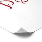 Weihnachtskunst Weltfrieden Print Poster (Ecke)