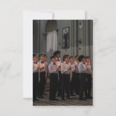 Weihnachtskünstler-Service Art Black Foto Einladung (Rückseite)