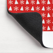 Weihnachtskunstmuster Design Winter Snow Flake Mousepad (Ecke)