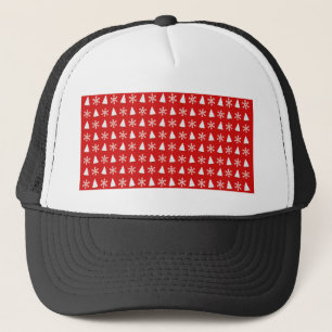 Weihnachtskunstmuster Design Winter Snow Flake Truckerkappe