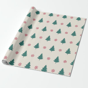 Weihnachtskunstmuster Ein kleiner Weihnachtsbaum Geschenkpapier
