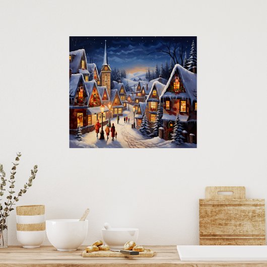 Weihnachtskunstposter Poster (Küche)