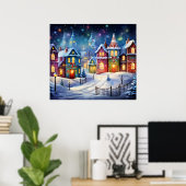 Weihnachtskunstposter Poster (Heimbüro)