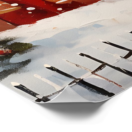 Weihnachtskunstposter Poster (Ecke)