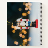 Weihnachtskunstspinner-Ornament SlipperyJoe Notizblock (Rückseite)