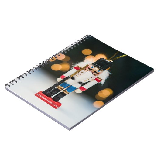 Weihnachtskunstspinner-Ornament SlipperyJoe Notizblock (Linke Seite)