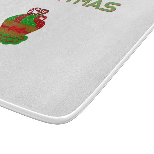Weihnachtskupcake Glas Cutting Board Schneidebrett (Ecke)