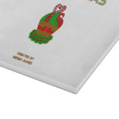 Weihnachtskupcake Glas Cutting Board Schneidebrett (Ecke)