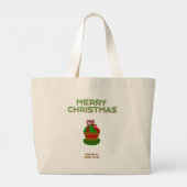 Weihnachtskupcake Jumbo Tote Tasche (Rückseite)