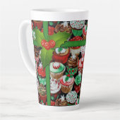 Weihnachtskupcakes Muster Milchtasse (Linke Ecke)
