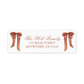 Weihnachtskupfer-Rücksendeadresse (Vorne)