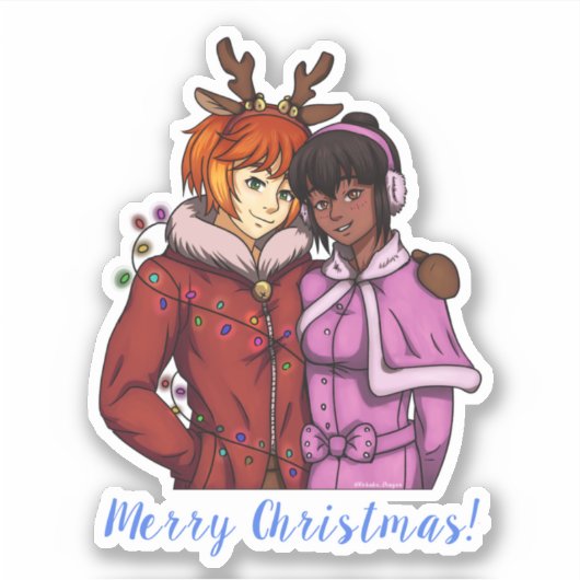 Weihnachtskuppel Aufkleber (Vorderseite)