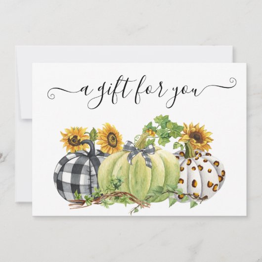 Weihnachtskürbis-Erntedank zwischen Herbst (Vorderseite)