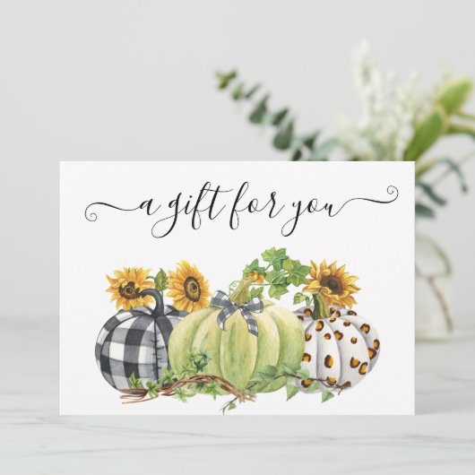 Weihnachtskürbis-Erntedank zwischen Herbst (Stehend Vorderseite)