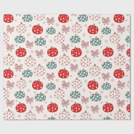 Weihnachtskürbis Geschenkpapier (Flach)