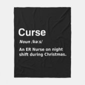 Weihnachtskurse Definition Funny Fleecedecke (Vorderseite)