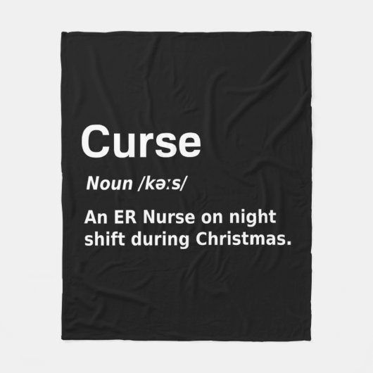 Weihnachtskurse Definition Funny Fleecedecke (Vorderseite)