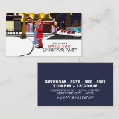 Weihnachtskuss am Broadway, Weihnachts-Party-Ticke Begleitkarte (Vorne/Hinten)