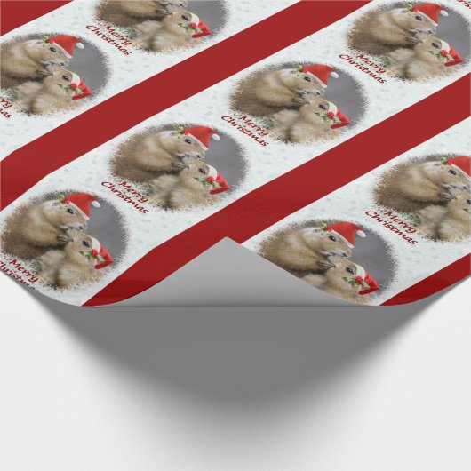 Weihnachtskuss-Packpapier - Weihnachten Geschenkpapier (Ecke)