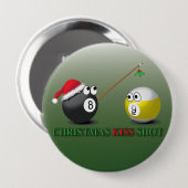 Weihnachtskuss-Schussknöpfe Button (Vorne & Hinten)