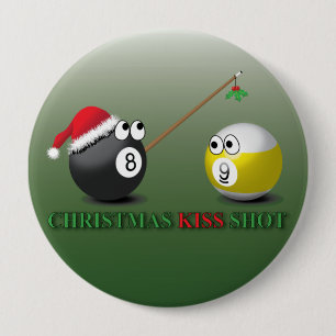 Weihnachtskuss-Schussknöpfe Button