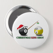 Weihnachtskuss-Schussknöpfe Button (Vorne & Hinten)